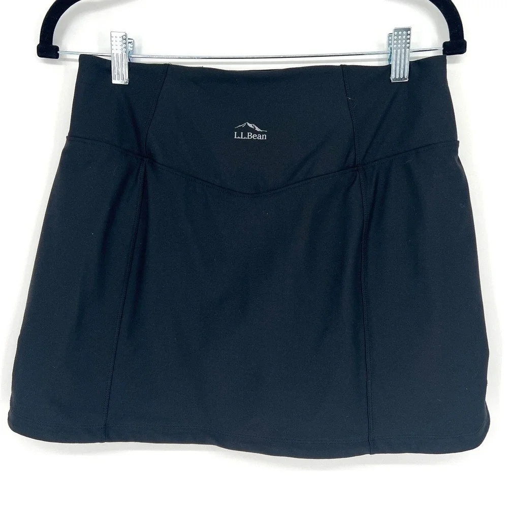 L.L. Bean Everyday‎ Performance Skort Women's Small Black Active UPF 50+ Outdoor